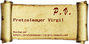 Pretzelmayer Virgil névjegykártya